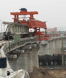 2013年底西安延長石油鐵路專線工地